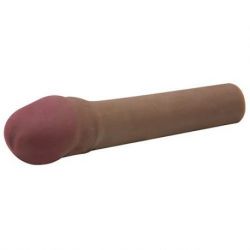 Guaina fallica vibrante cyberskin 2 xtra thick vibrating transformer penis extension dark