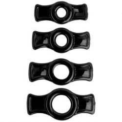 Anelli fallici titanmen cock ring set black