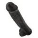 Fallo realistico king cock 15 cock with balls black