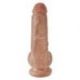 Fallo realistico King Cock 8 Cock with Balls (ambrato)