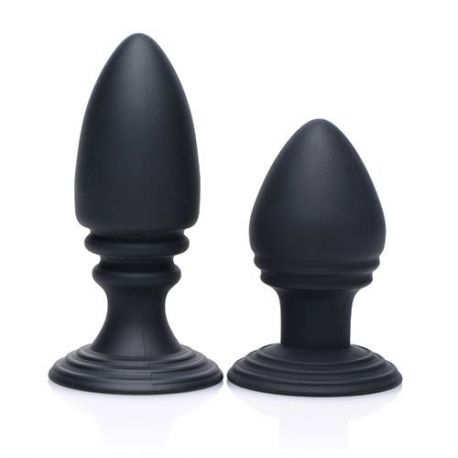 Kit plug anali duplex silicone anal plug set