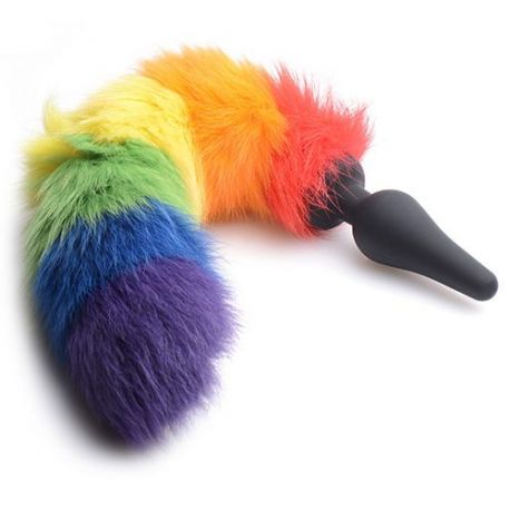 Plug anale rainbow tail