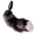 Plug anale grey fox tail