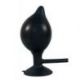 Plug anale gonfiabile true black