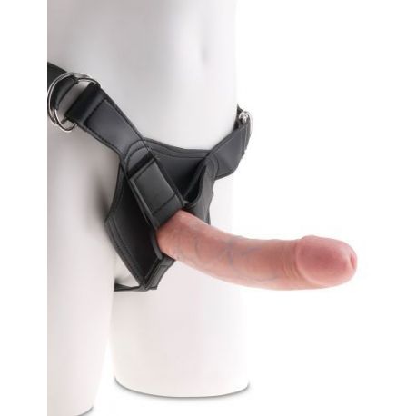 Fallo realistico strap on king cock strap-on harness w/ 8 cock