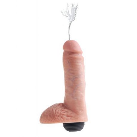 Fallo realistico eiaculante con testicoli King Cock 8 Squirting Cock w/ Balls