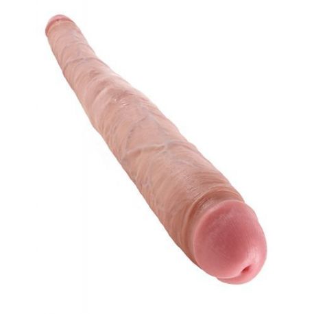 Fallo realistico doppio king cock 16 tapered double dildo flesh