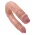 Fallo doppio realistico king cock u-shaped medium double trouble flesh