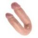 Fallo doppio realistico king cock u-shaped medium double trouble flesh