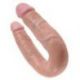 Fallo doppio realistico king cock u-shaped medium double trouble flesh