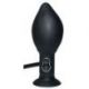 Plug anale vibrante gonfiabile true black